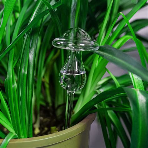 Cheers Us Plant Watering Globes Mushroom Shape Automatic Self Water