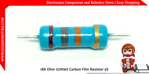 Jual 18k Ohm 12watt Carbon Film Resistor