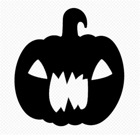Black Halloween Pumpkin Scary Shape Silhouette Citypng