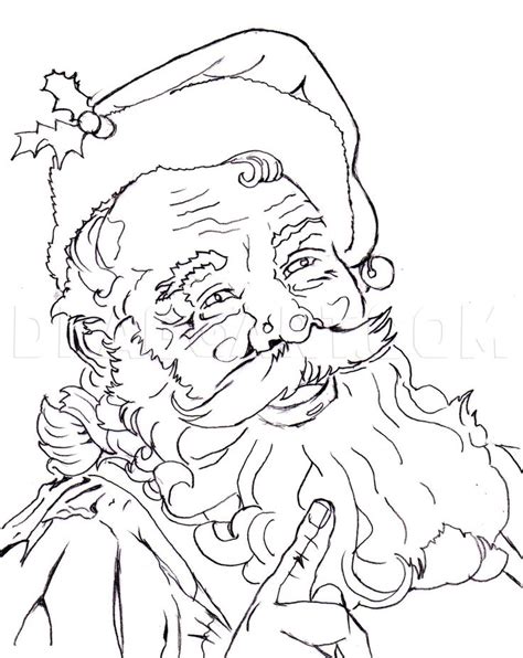 How To Draw A Realistic Santa Santa Claus Step By Step Drawing Guide