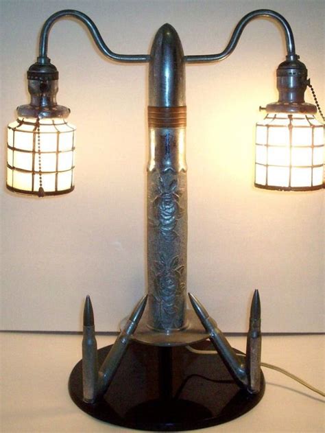 Vintage Trench Art Lamp Lamp Novelty Lamp Art Lamp