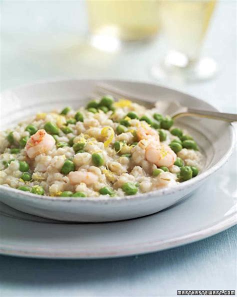 Barley Risotto with Shrimp and Peas | Recipe | Risotto recipes, Shrimp risotto, Barley risotto