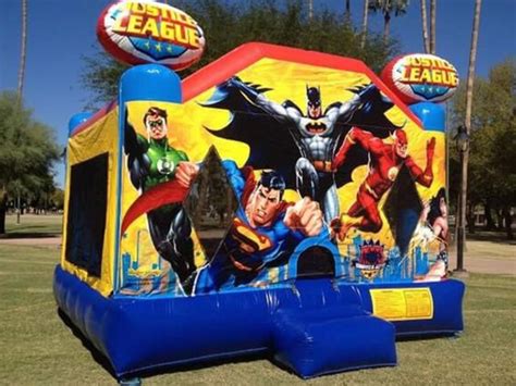Justice League Bounce House Inflatable Rentals In Montgomery And Surrounding Areas