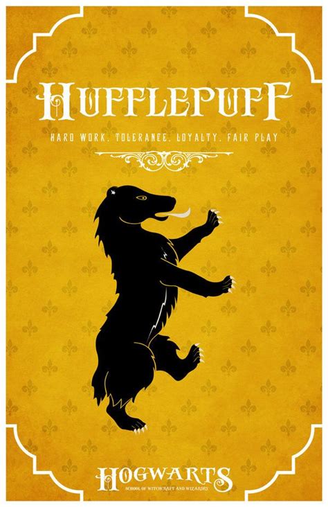 House Hufflepuff Poster | Harry potter universal, Harry potter world ...