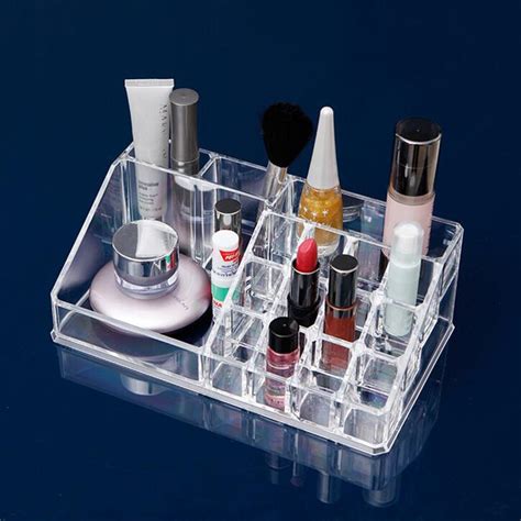 Eco Friendly Clear Crystal Makeup Tool Cosmetic Storage Organization