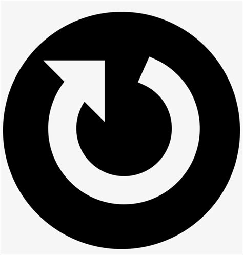Circular Arrow In A Circle Comments Round Arrow White Icon Free