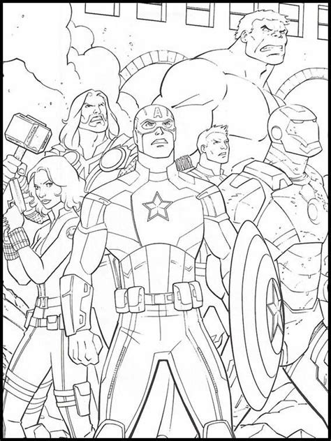 Dibujo De The Avengers Los Vengadores Para Colorear Dibujos Para Colorear