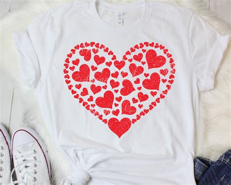 Hearts Svg Valentines Day T Shirt Design Etsy