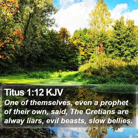 Titus 112 Kjv One Of Themselves Even A Prophet Of Their Own