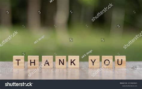 Thank You Word Written Wood Blocks Stock Photo 2219869601 Shutterstock