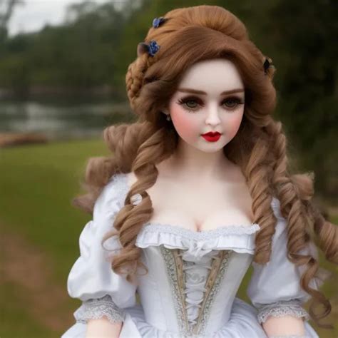 A Woman Turned Into A Porcelain Doll Wearing A Vict OpenArt