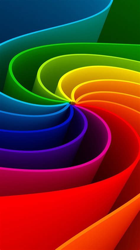 3d Abstract Rainbow Iphone Wallpapers Free Download