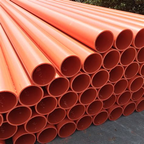 China Orange Color Upvc Electrical Conduit Pipe 75mm China Mpp Pipe