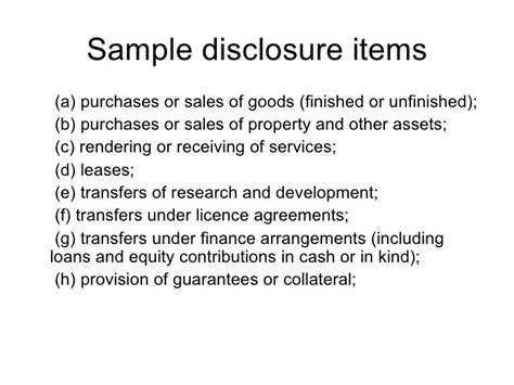 Related Party Disclosures Ias 24