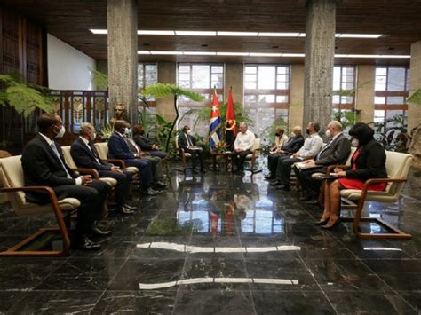 Presidente De Cuba Recibe A Ministro De Estado De Angola Oncubanews