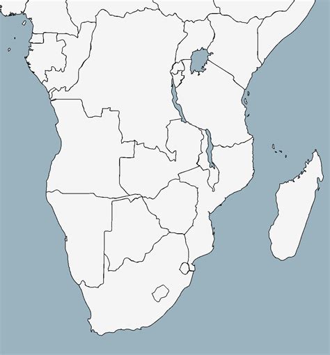 29 Blank Physical Map Of Africa Maps Database Source