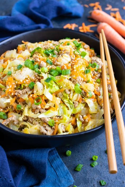Egg Roll In A Bowl Keto Evolving Table