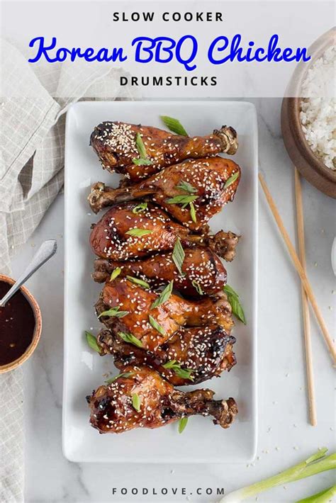 Slow Cooker Korean Bbq Chicken Recipe Bbq Chicken Korean Bbq