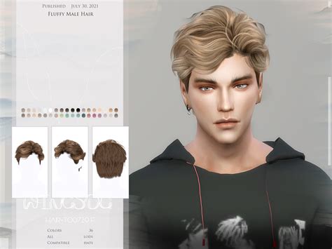 Wingssims Wings On Sims Hair Male Sims Hair Mens Hairstyles Vrogue