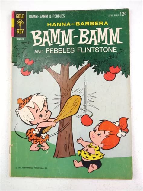 Bamm Bamm And Pebbles Flintstone 1 Hanna Barbera 1964 Gold Key Comic