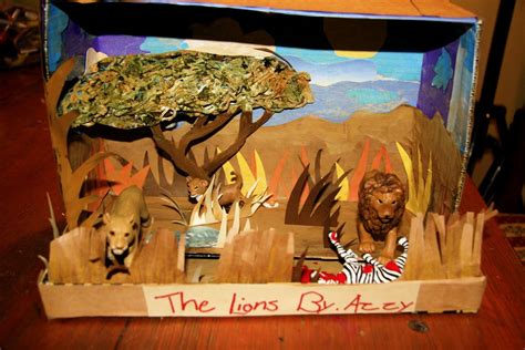 Our Daughter Was Recently Assigned To Do A Diorama Of A Lions Habitat