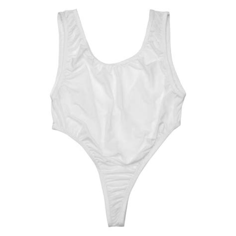 women s sheer see through one piece high cut bodysuit thong swimsuit lingerie ebay