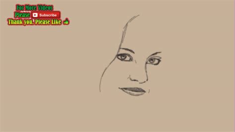 How To Draw A Beautiful Girl Easy Drawing Youtube