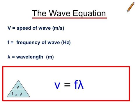 1c Wavelength Is Determined By Speedfrequency Learning Targets