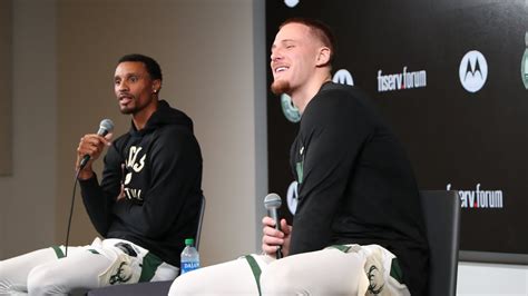 George Hill Donte Divincenzo Nba Media Day Youtube