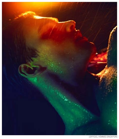 Matthew Terry Gets Wet For Lofficiel Hommes Singapore Calvin Klein