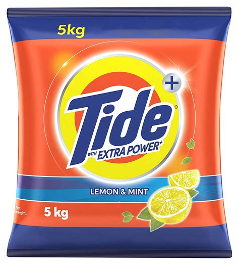 Tide Detergent Powder Lemon And Mint 5 Kg Pouch Free Bucket Worth 299