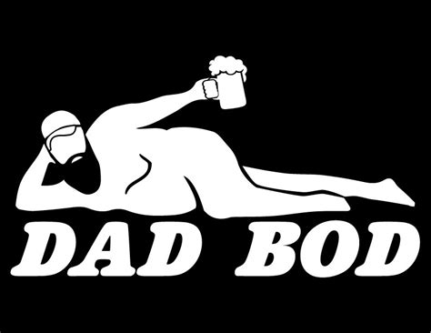 Download Dad Bod Sticker Silhouette Decal Design Funny Car Decals | Etsy