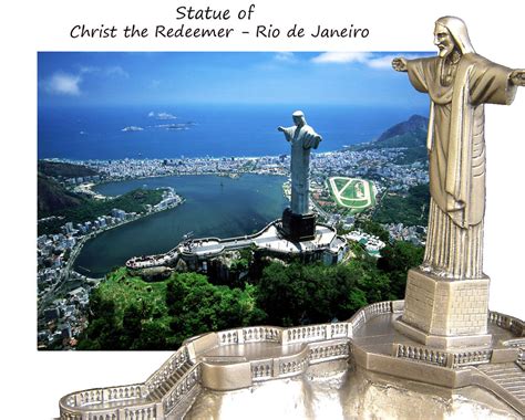 Jesus Resin Statue Christ The Redeemer And Corcovado Rio