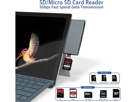 Cateck Microsoft Surface Pro 456 Dokovací Stanice Usb Hub Zaslevoucz
