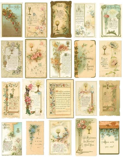 Many Different Types Of Cards With Flowers On Them