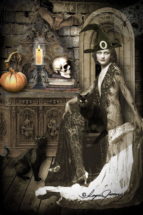 Witchy Diva  Vintage Halloween Halloween Art Vintage Witch Halloween Images
