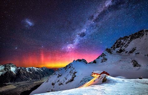 Milky Way Over Mountains Hd Photography