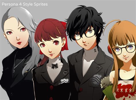 Persona 4 Style Sprites By Maruki On Dribbble
