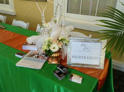 The Perfect Registration Tablecenterpieces By My Flower Box