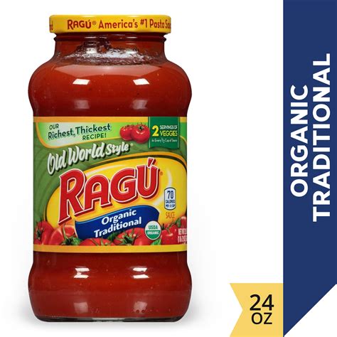 Ragu Old World Style Organic Traditional Pasta Sauce 239 Oz