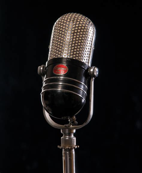 vintage mic #retro | Vintage microphone, Old time radio, Microphone