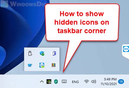 How To Show Hidden Icons On Windows Taskbar Corner