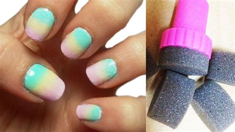 Pastel Sponge Nails Tutorial Youtube