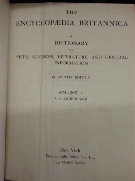 Biblio The Encyclopaedia Britannica A Dictionary Of Arts Sciences