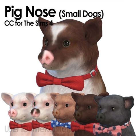 Pig Noses At Kalino • Sims 4 Updates Sims Pets Sims 4 Sims 4 Pets