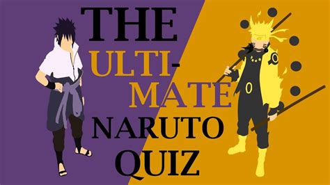 The Ultimate Narutoshippuden Quiz Youtube