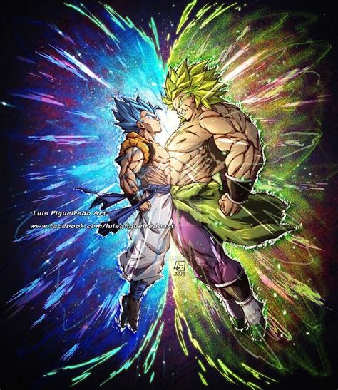 Gogeta Blue Vs Broly Ssj Commission By