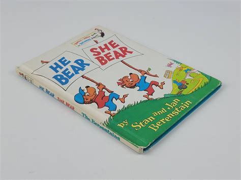 He Bear She Bear Dr Suess Bright And Early Hc Book By Stanjan Berenstain 1974 Ebay