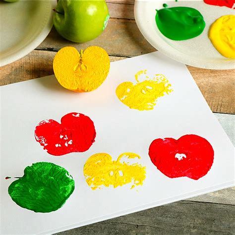 Apple Stamping Craft For Kids Sunshine Whispers