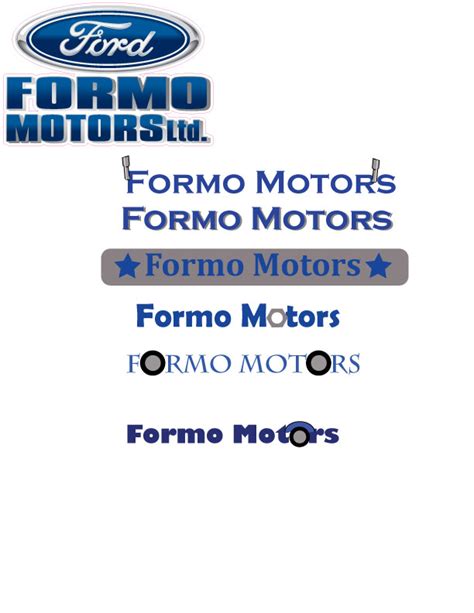 Formo Motors Logomoodboard